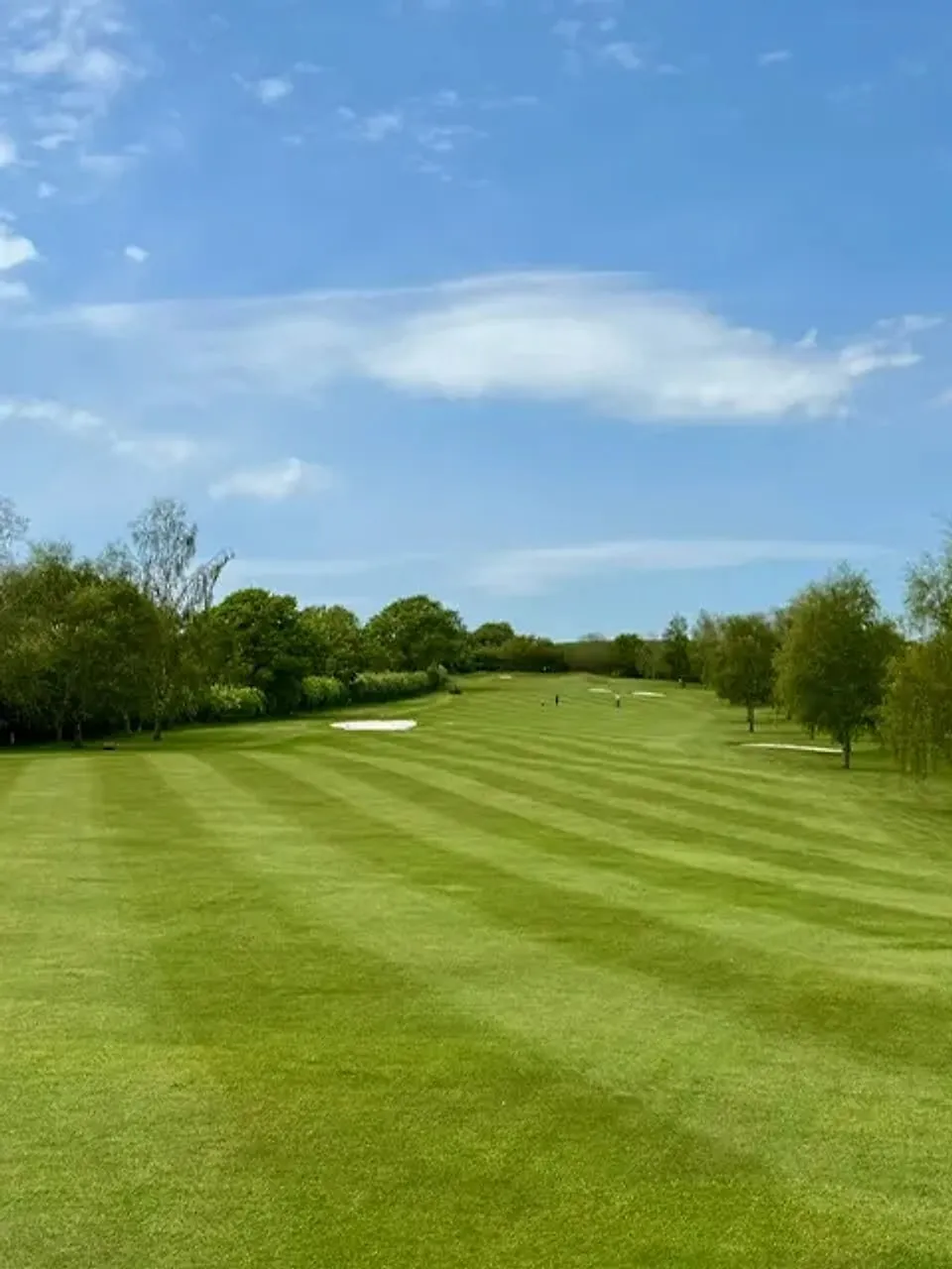 Approach to a green at Exminster Golf Centre